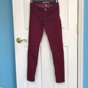 Refuge size 2 jeans red/wine